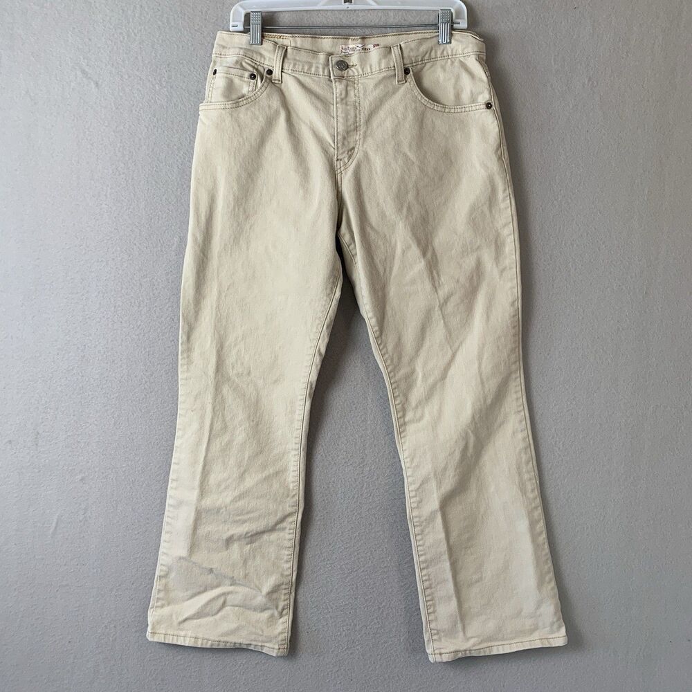 Levi's 550 Jeans Women's 12M Beige Relaxed Bootcut Y2K Cowgirl Western Hippie
